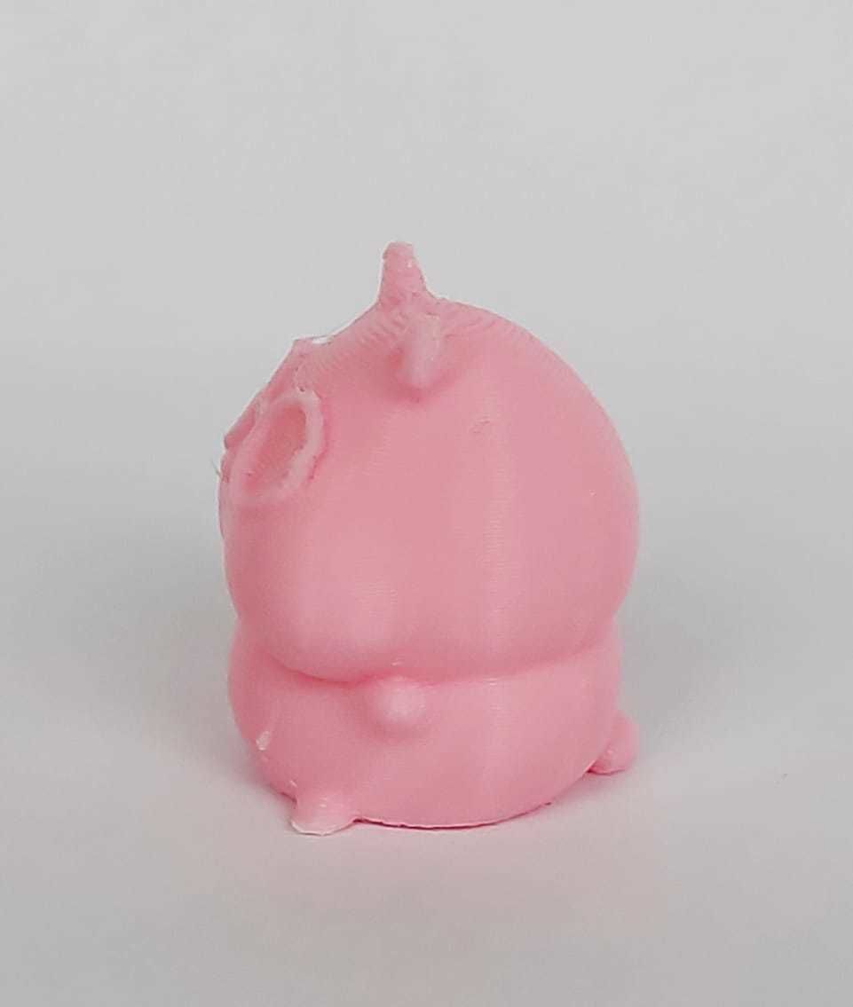 Cute Hamster with glasses 3D print model_7