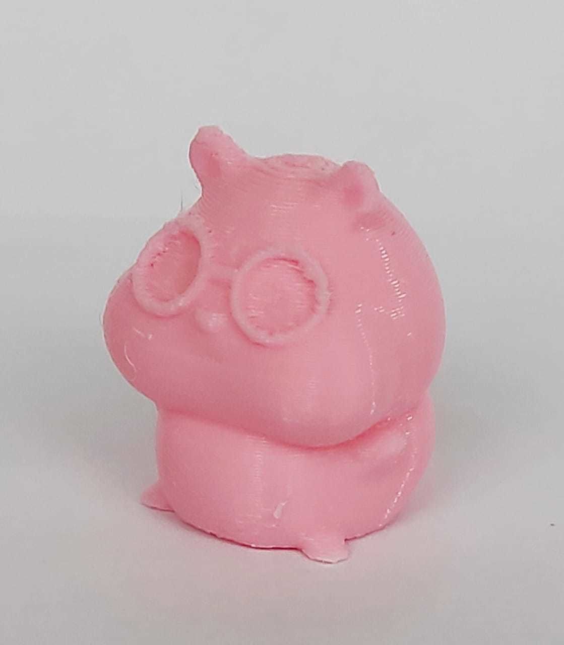 Cute Hamster with glasses 3D print model_6