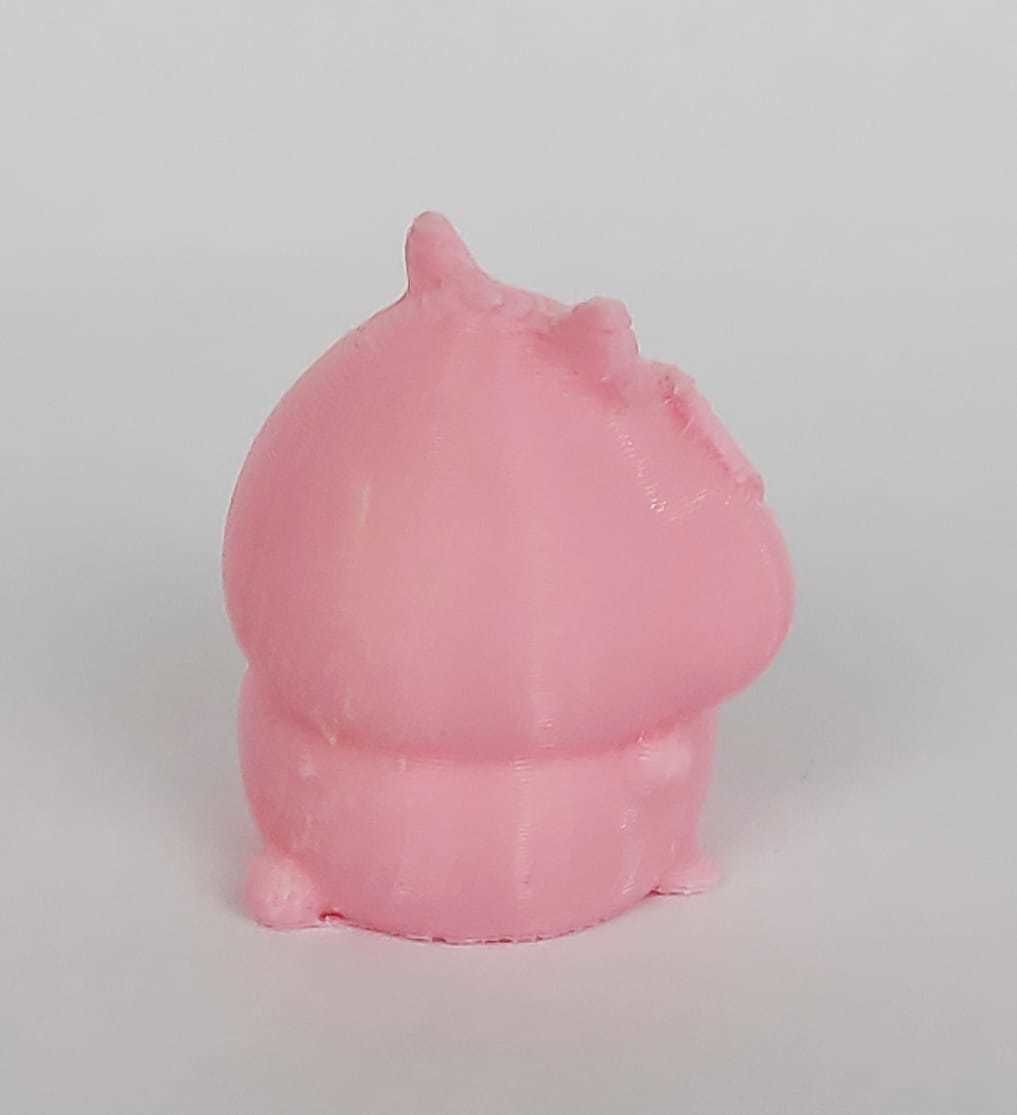 Cute Hamster with glasses 3D print model_9