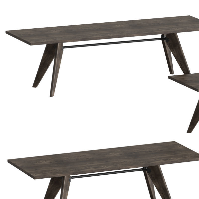 Table Solvay 3D model_2