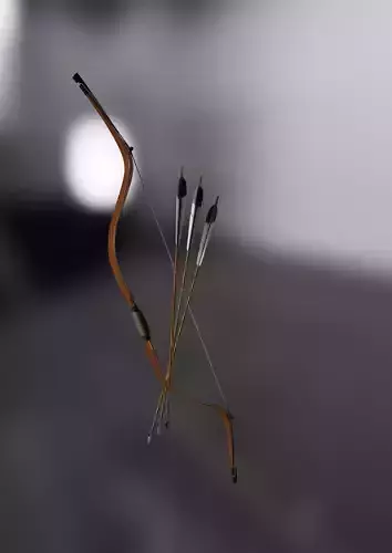 Traditional Manchu bow with rig