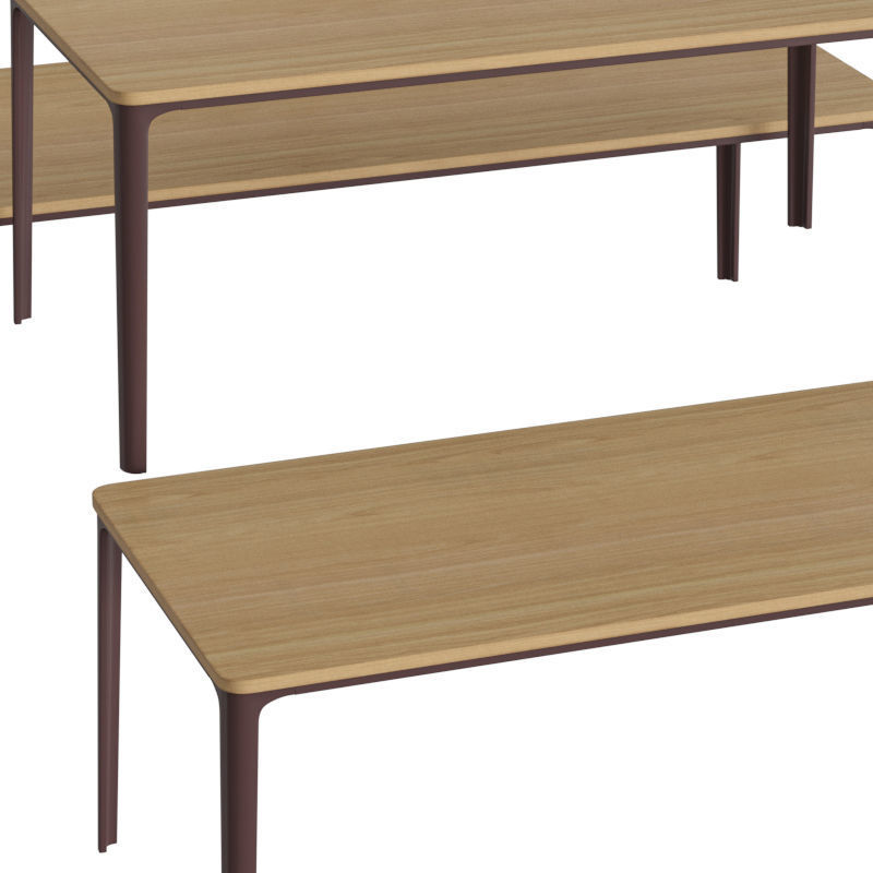 Plate Dining Table 3D model_3