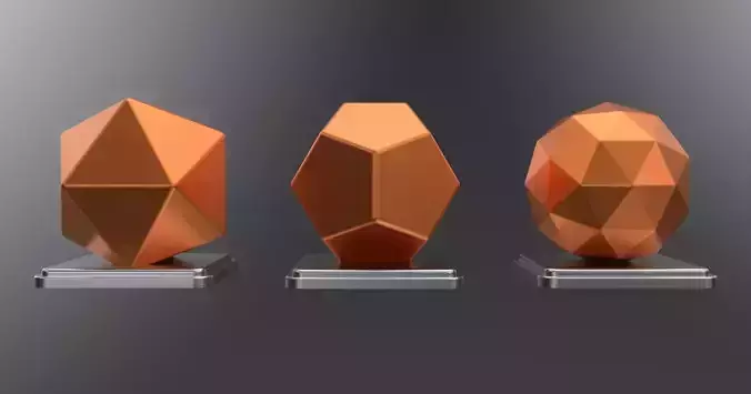 Geometric Decorations 3D Solids