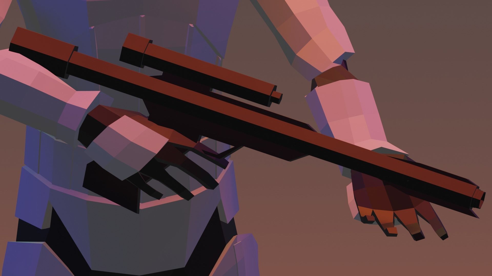 Low Poly Stormtrooper Free low-poly 3D model_3