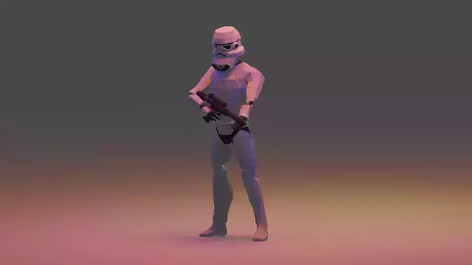 Low Poly Stormtrooper