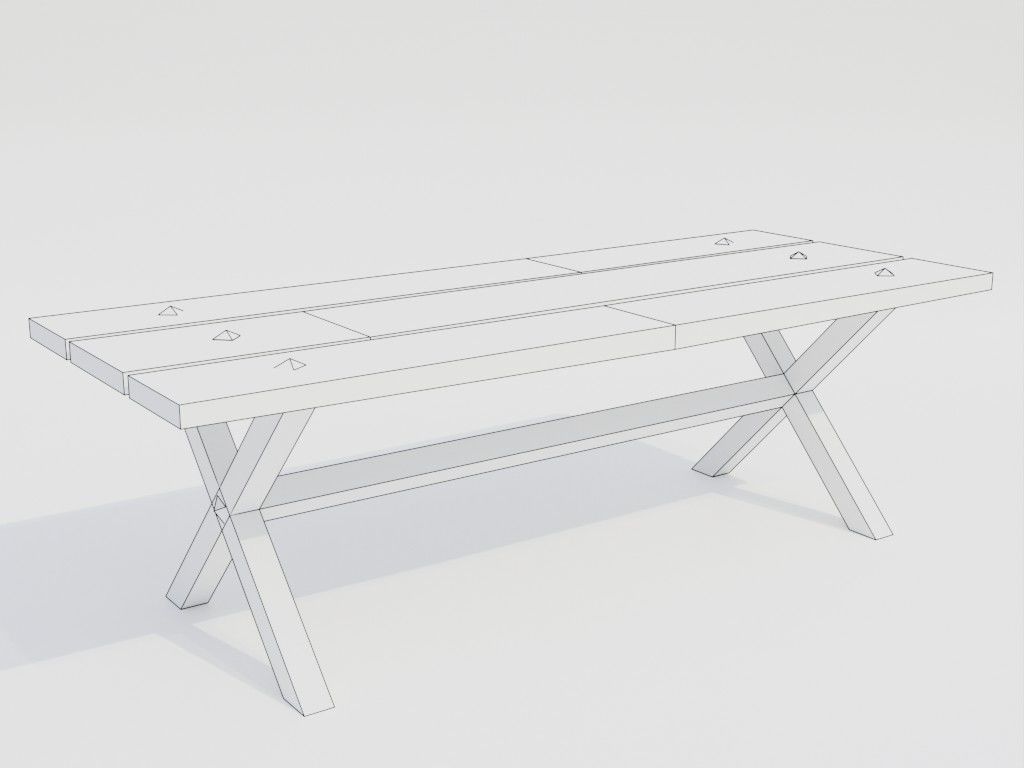 Low poly outbuildings and props set Low-poly 3D model_42