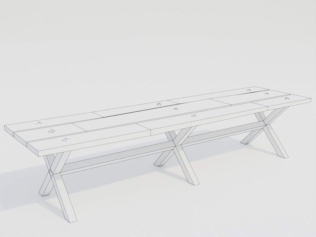 Low poly outbuildings and props set Low-poly 3D model_40