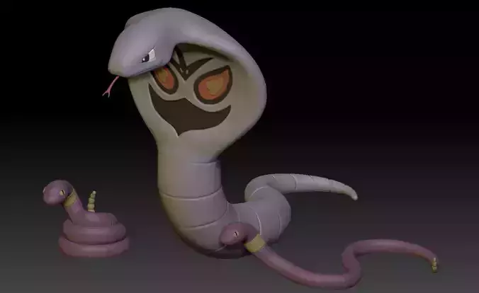 Pokemon Ekans and Arbok 3D print model