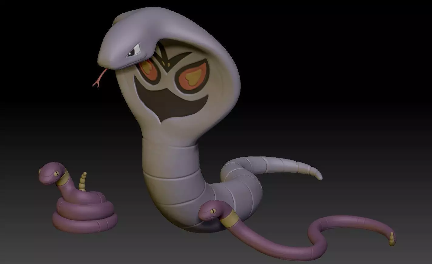 Pokemon Ekans and Arbok 3D print model