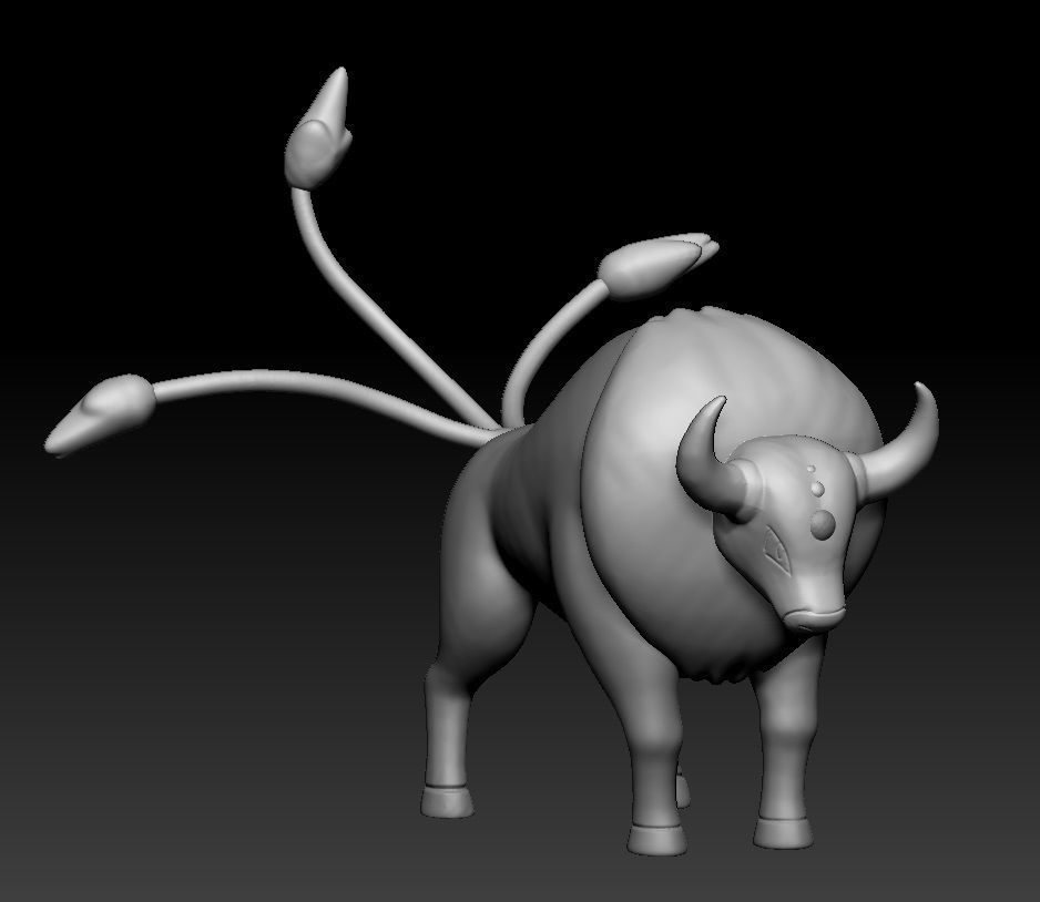 Pokemon Tauros 3D print model_3