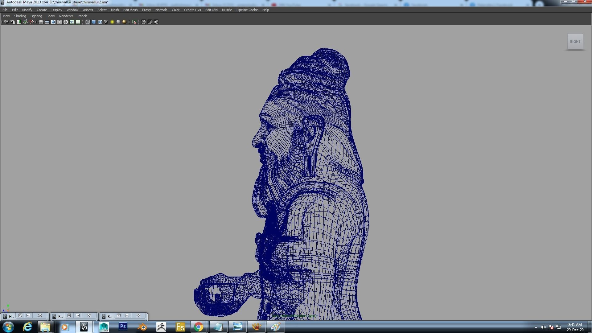 thiruvalluvar statue 3d model 3D model_26
