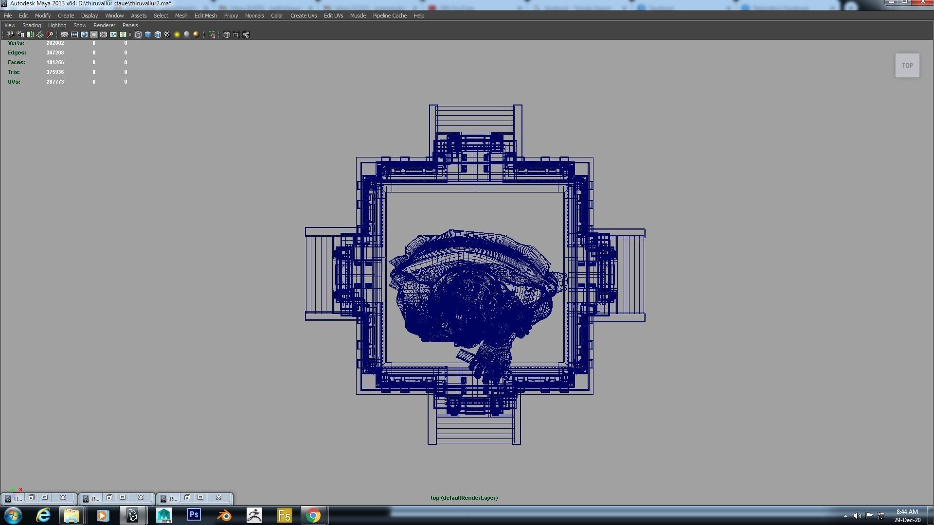 thiruvalluvar statue 3d model 3D model_27