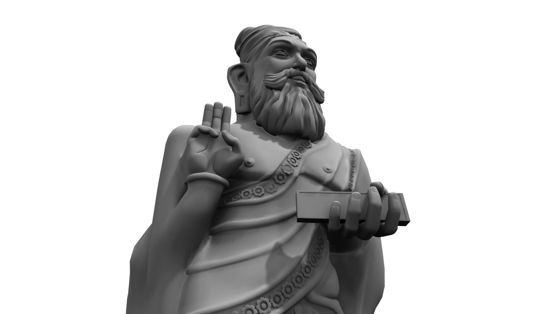 thiruvalluvar statue 3d model 3D model_21