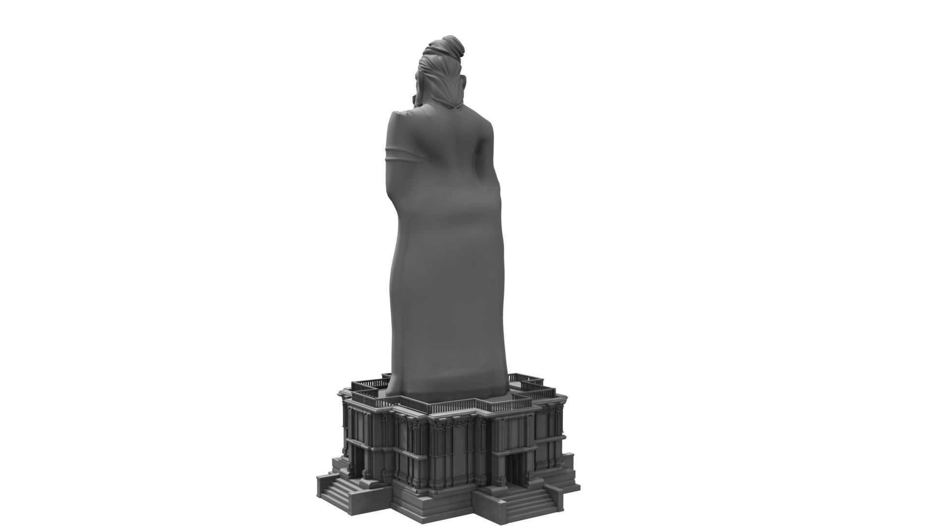 thiruvalluvar statue 3d model 3D model_6