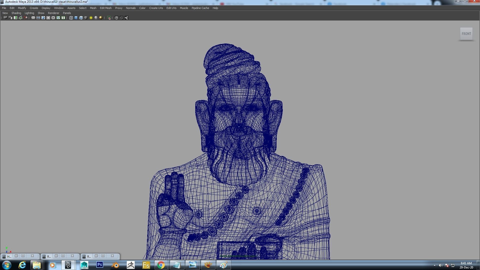 thiruvalluvar statue 3d model 3D model_25