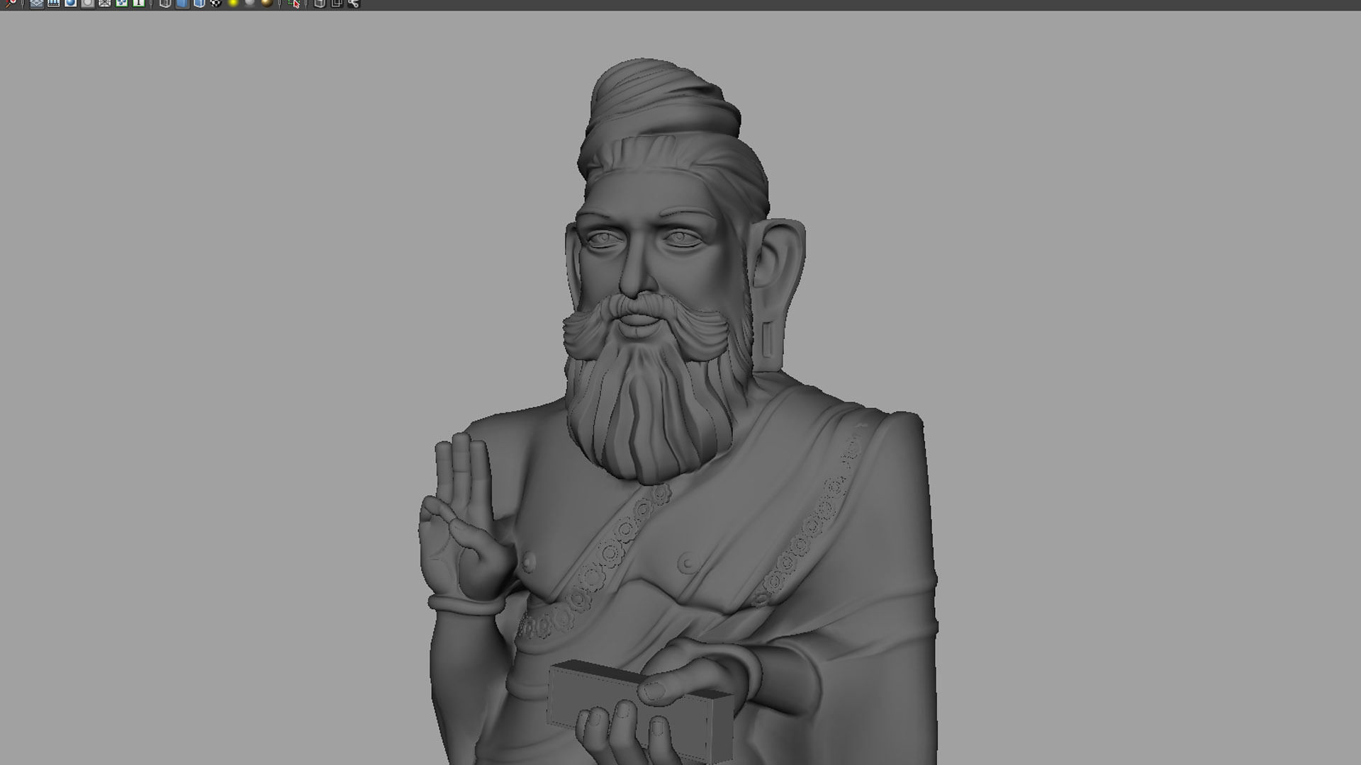 thiruvalluvar statue 3d model 3D model_22