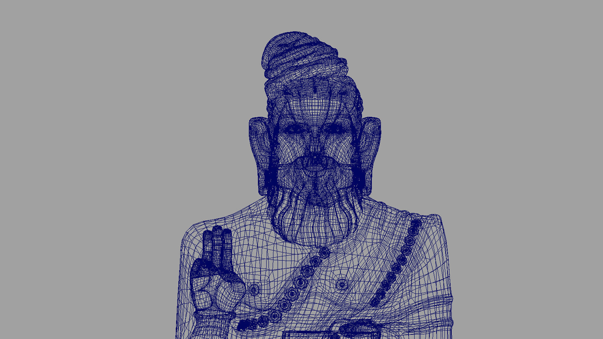 thiruvalluvar statue 3d model 3D model_4