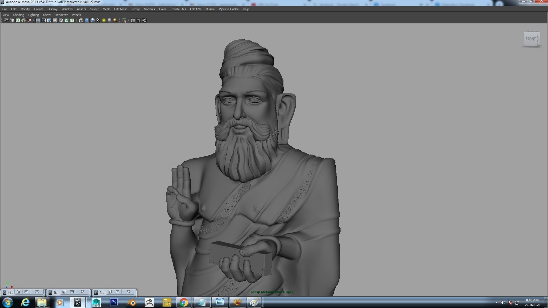 thiruvalluvar statue 3d model 3D model_18