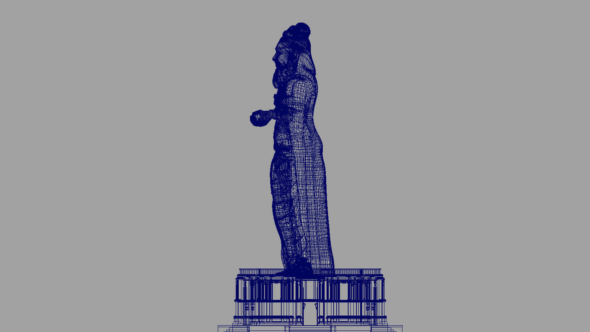 thiruvalluvar statue 3d model 3D model_24