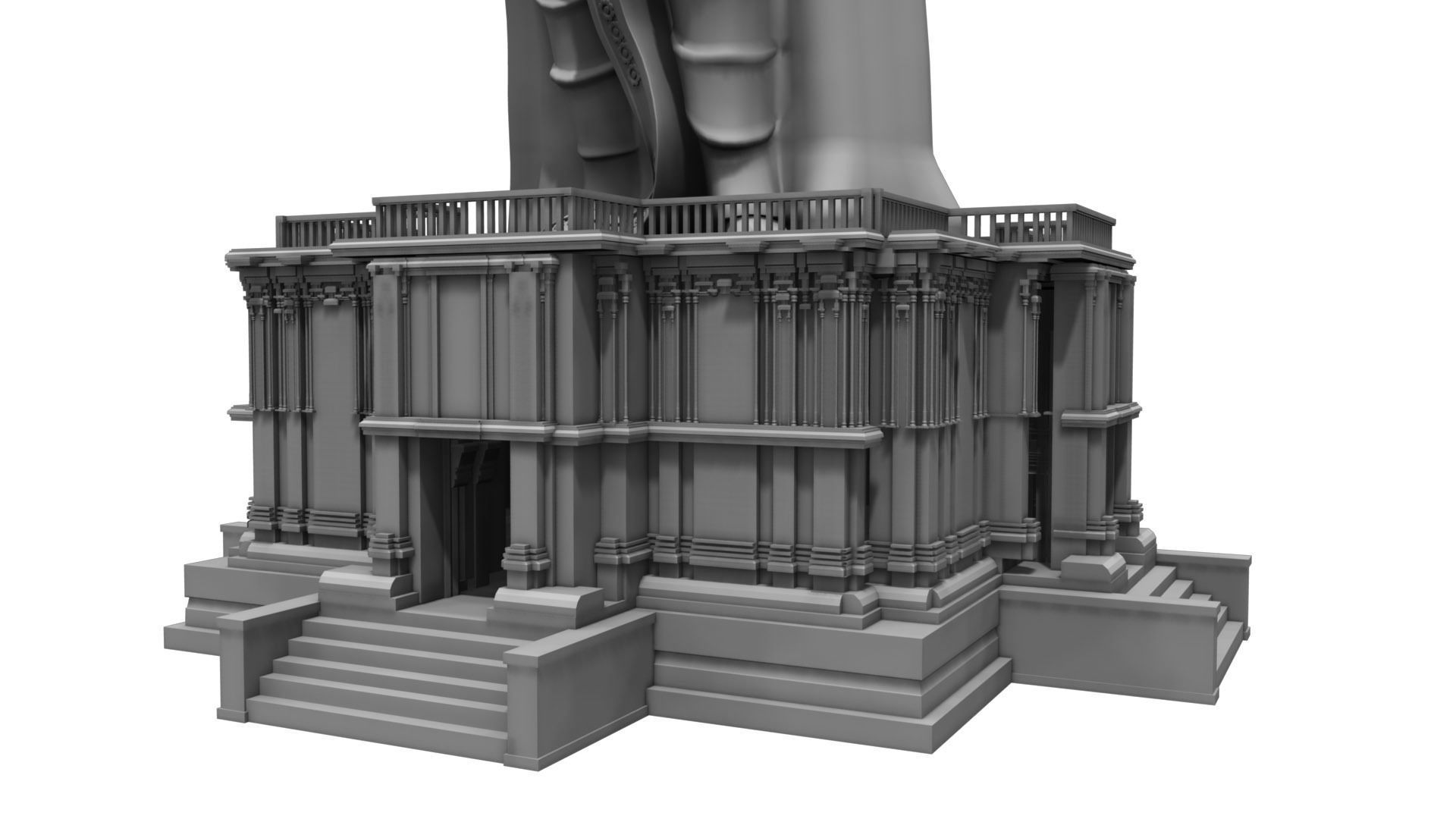 thiruvalluvar statue 3d model 3D model_15