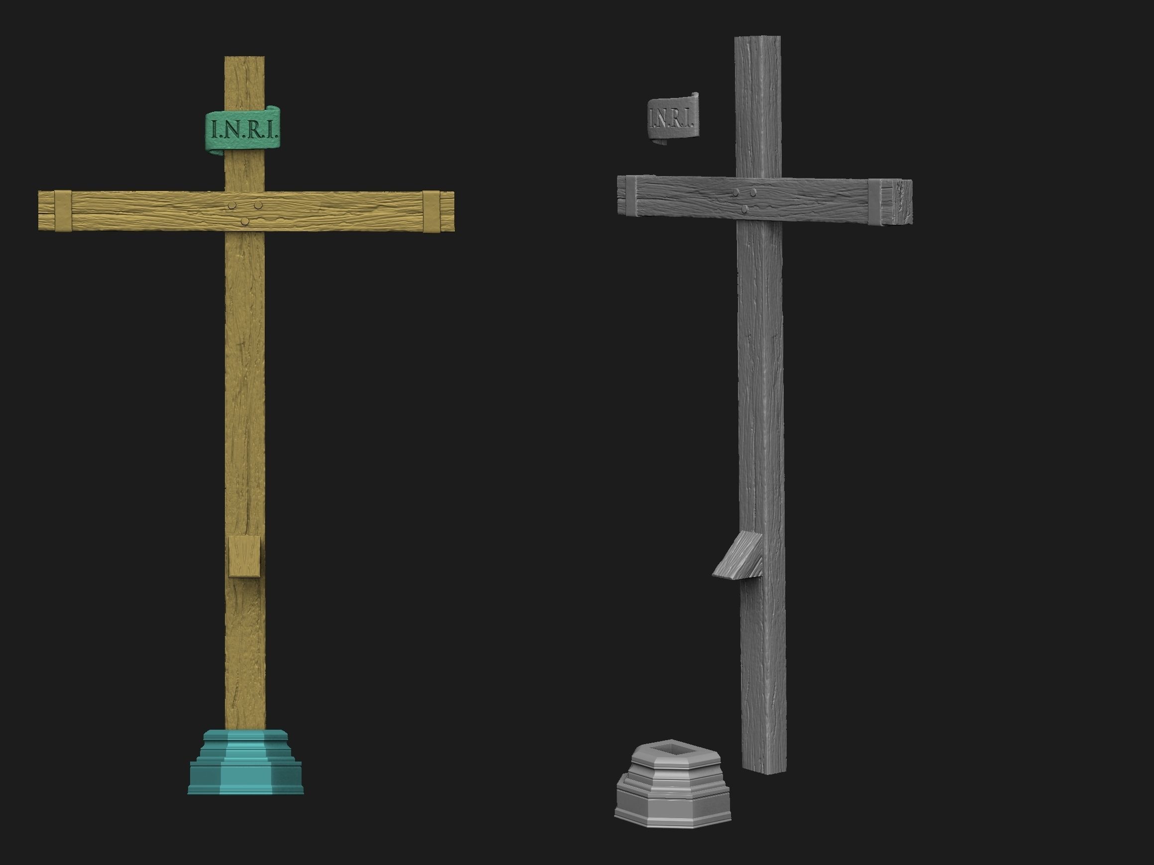 JESUS ON THE CROSS  Variant 2 3D print model_2