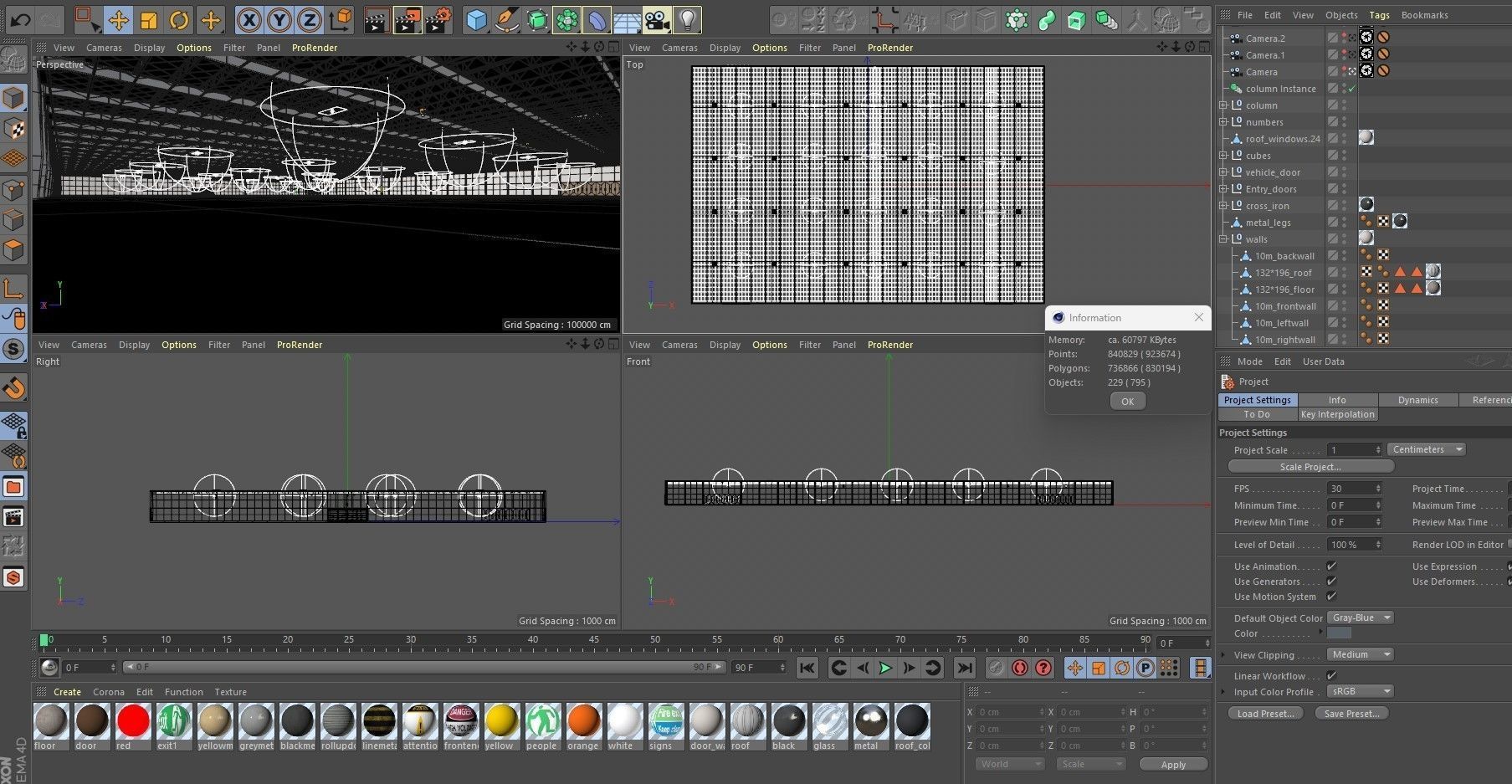 Exhibition Hall interior 21 3D model_21