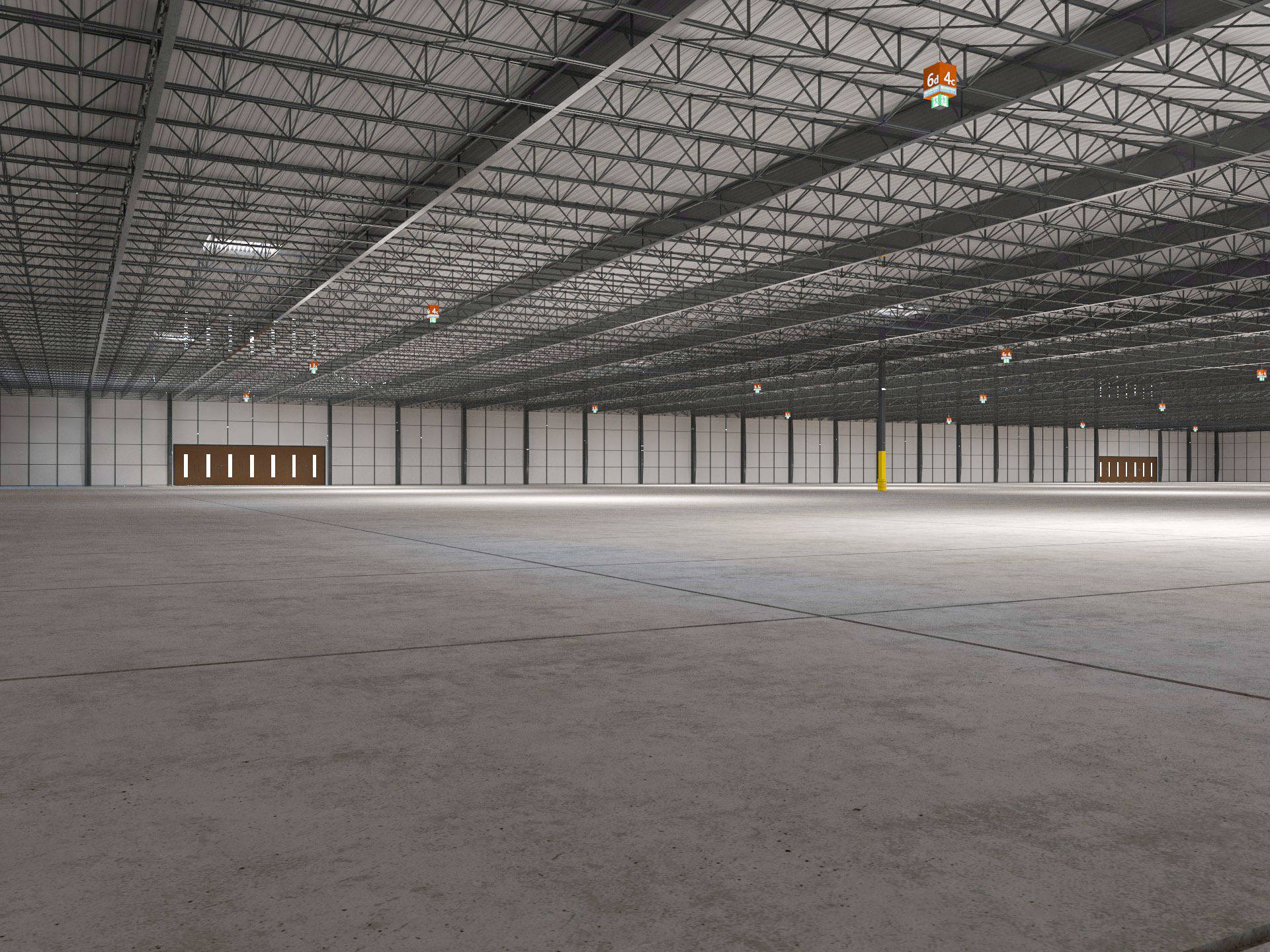 Exhibition Hall interior 21 3D model_2