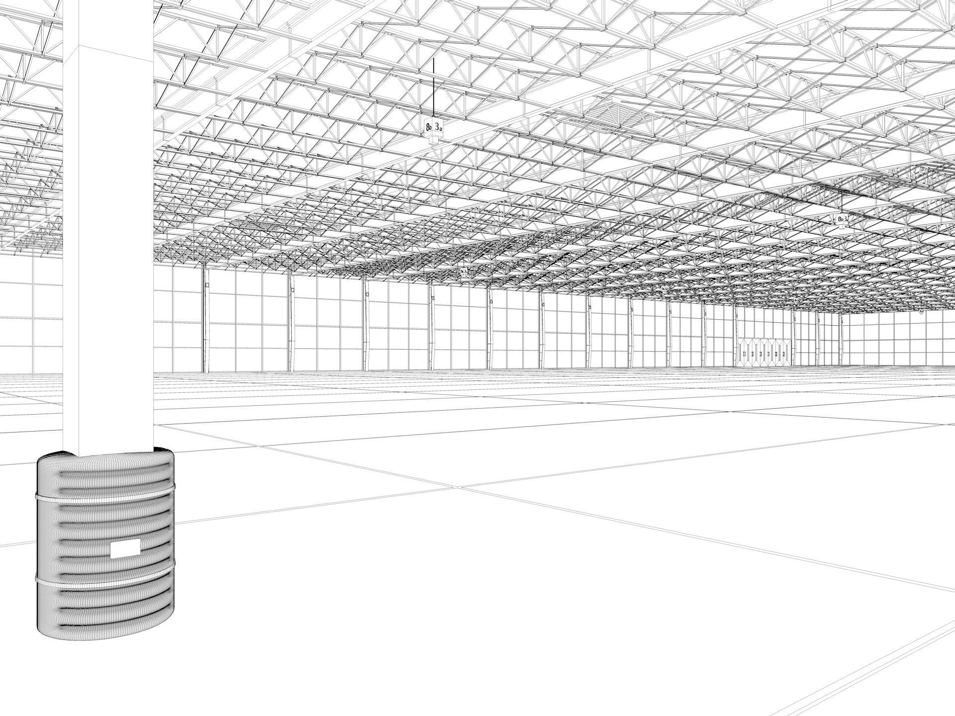 Exhibition Hall interior 21 3D model_16