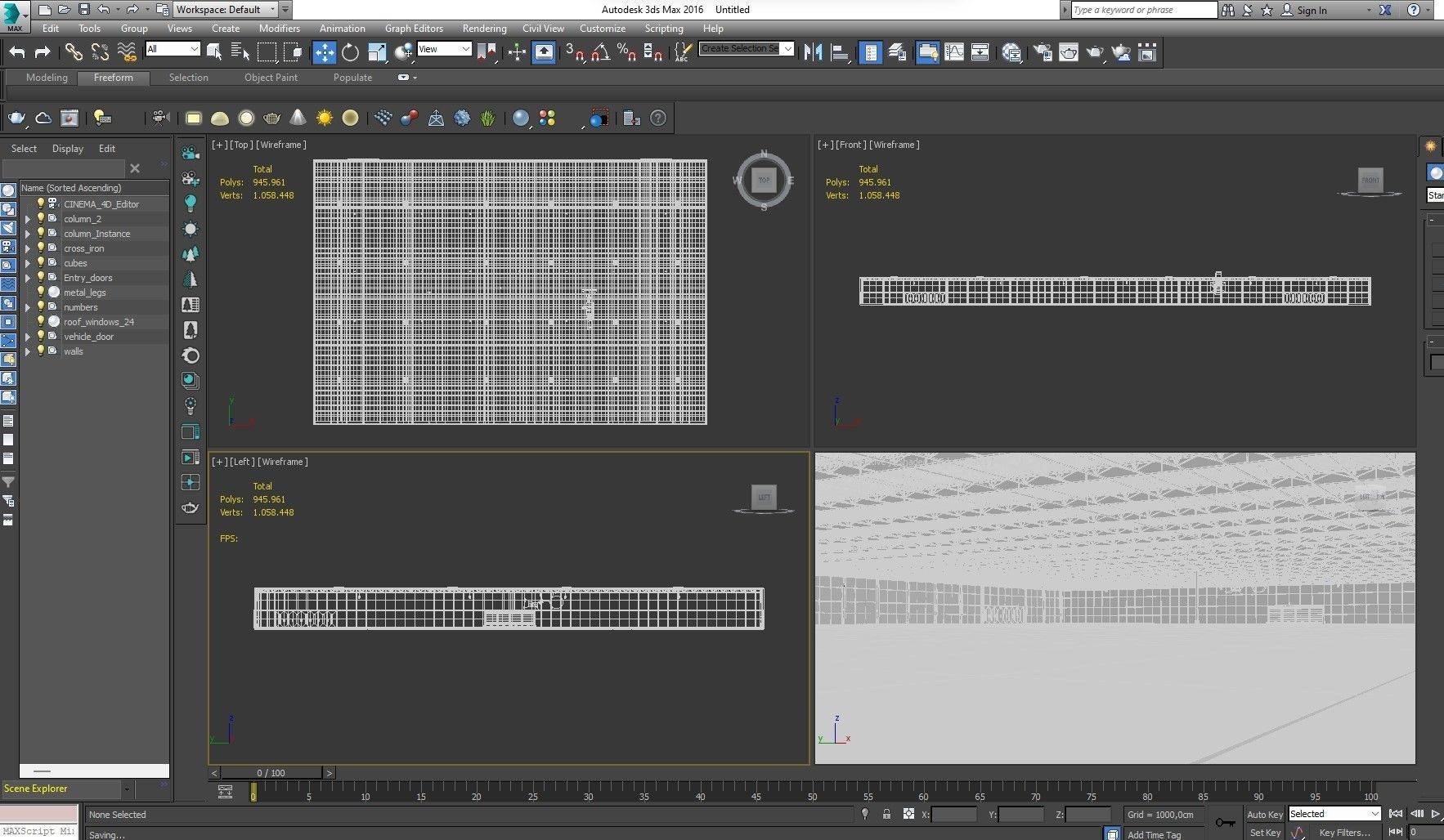 Exhibition Hall interior 21 3D model_22