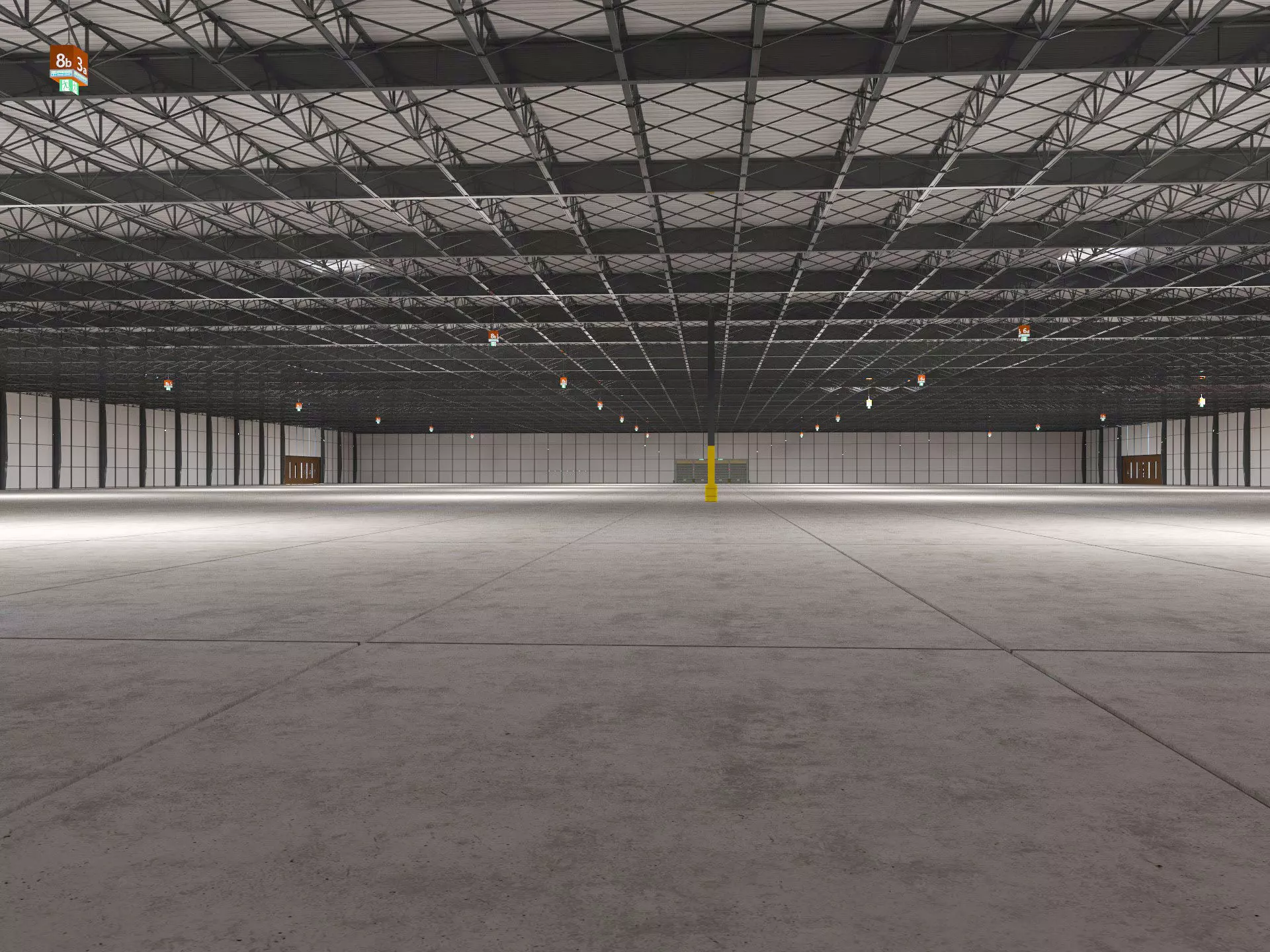 Exhibition Hall interior 21 3D model_0