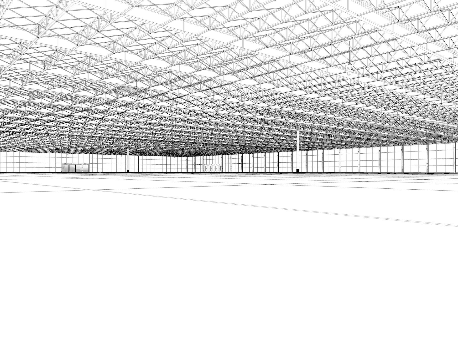Exhibition Hall interior 21 3D model_10