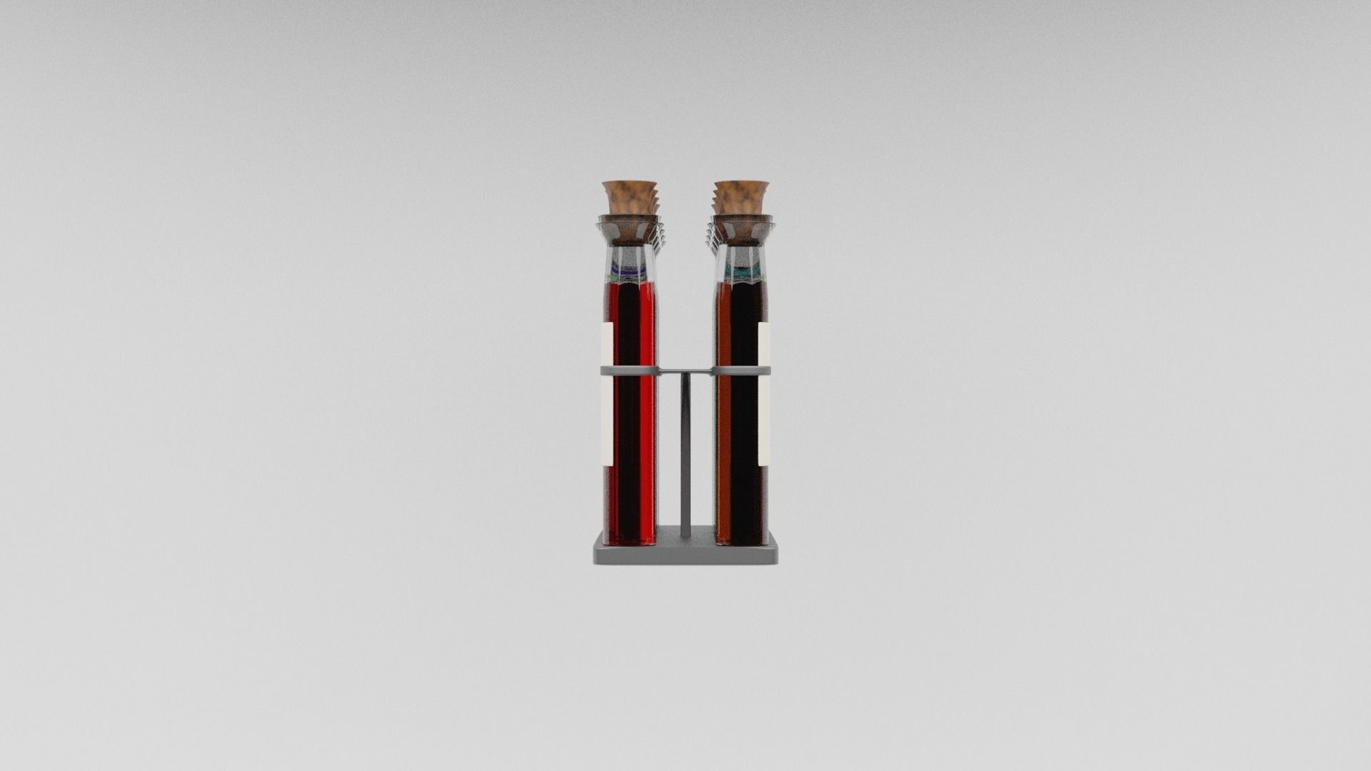 long vialed potion asset pack 3D model_2