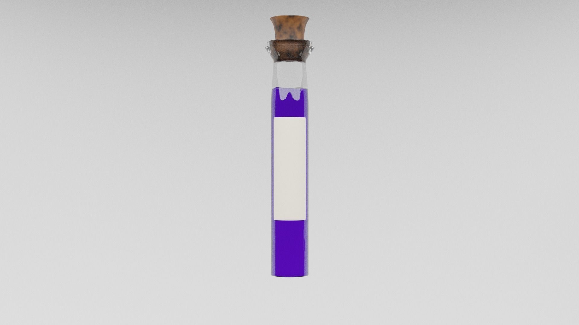 long vialed potion asset pack 3D model_4