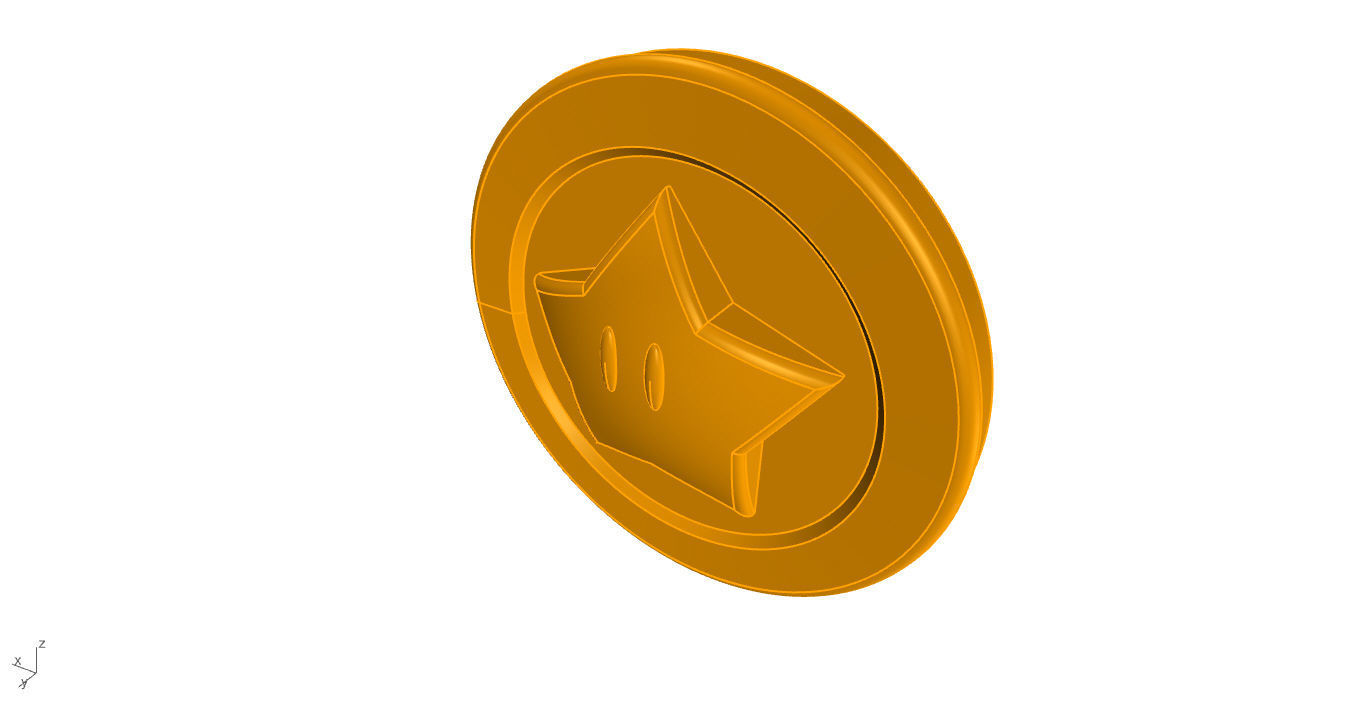 Super Mario Coin 3D 3D print model_53