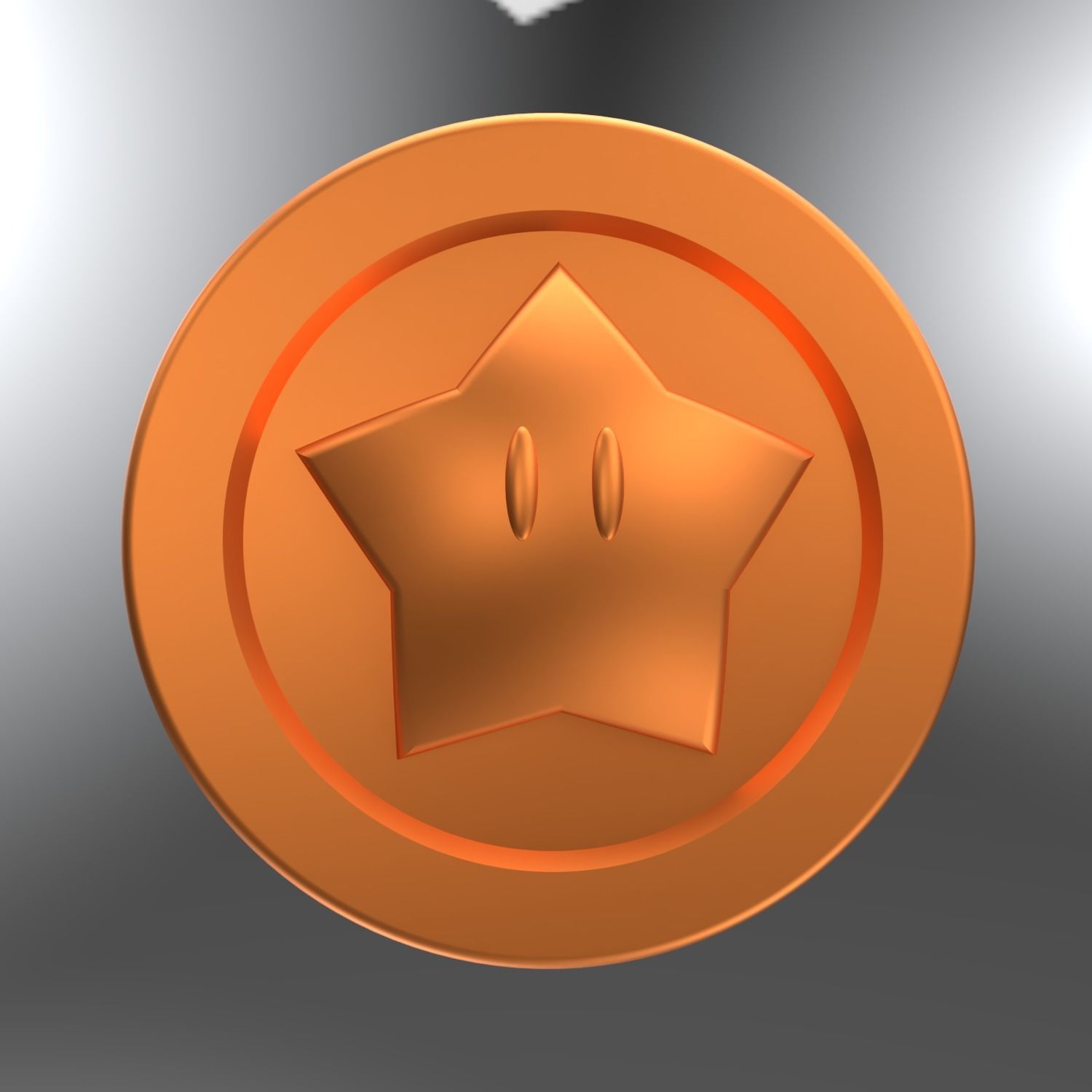 Super Mario Coin 3D 3D print model_1