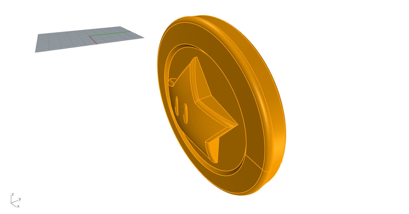 Super Mario Coin 3D 3D print model_44