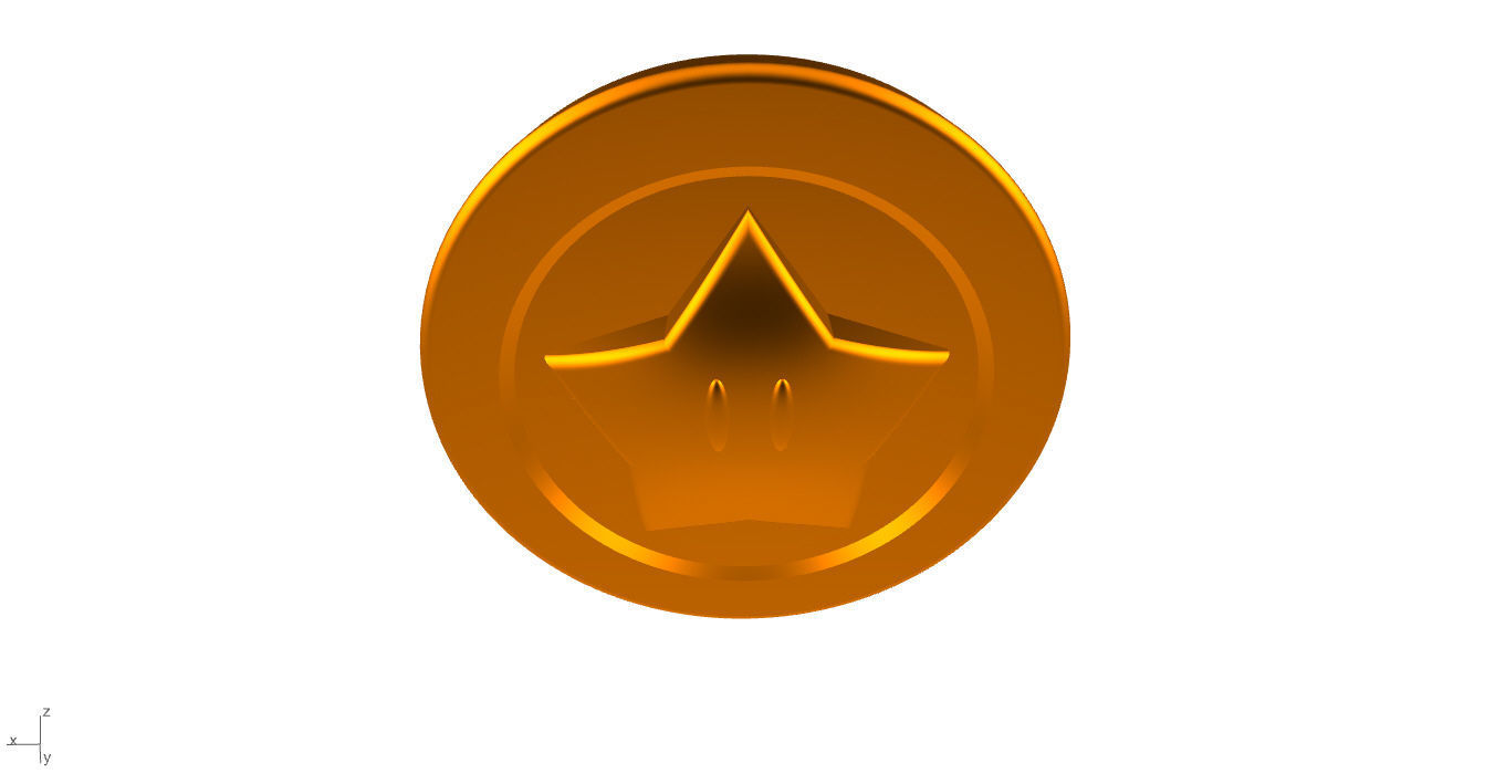 Super Mario Coin 3D 3D print model_31
