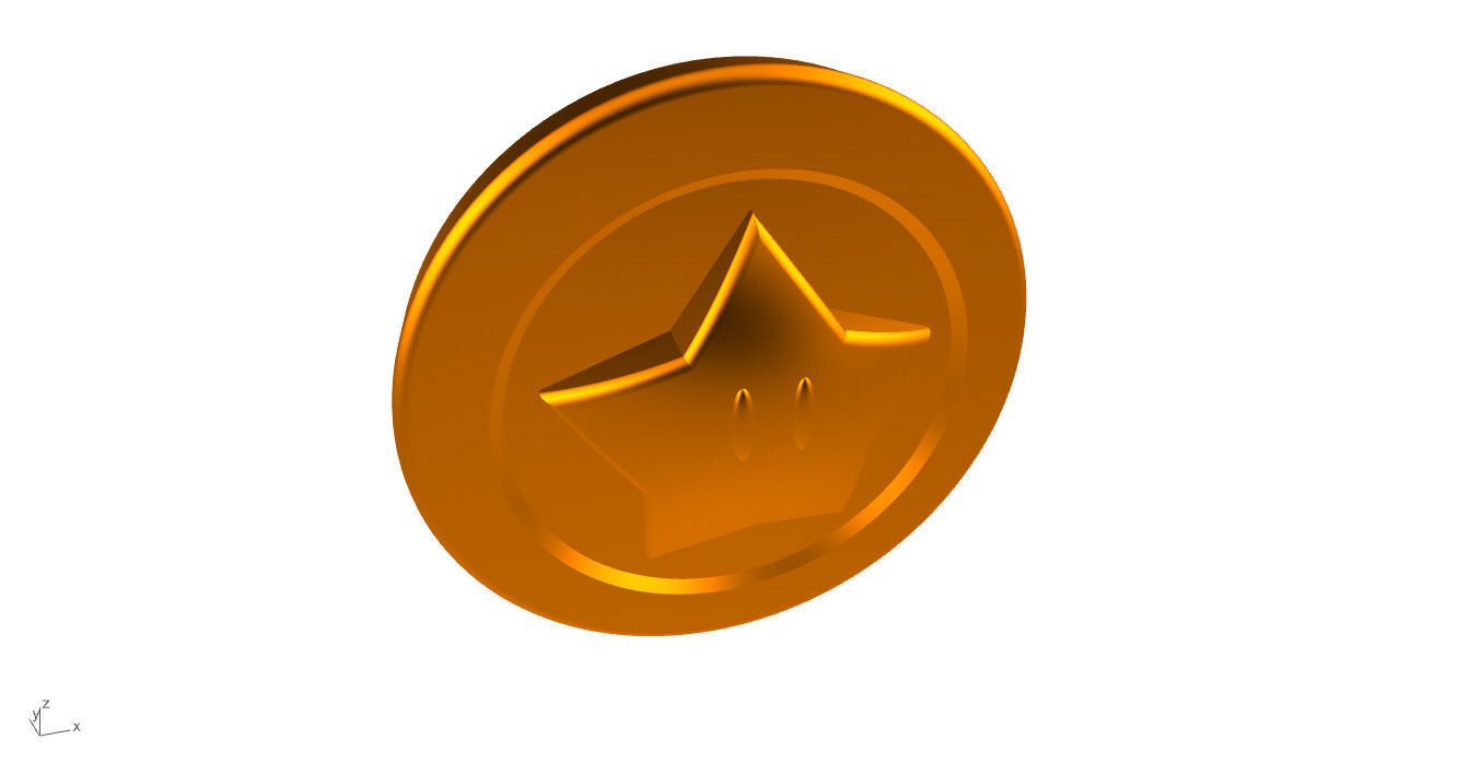 Super Mario Coin 3D 3D print model_40