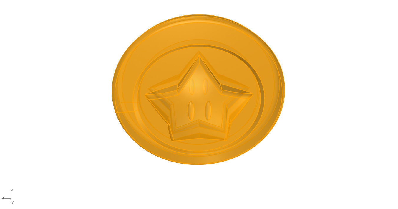 Super Mario Coin 3D 3D print model_71
