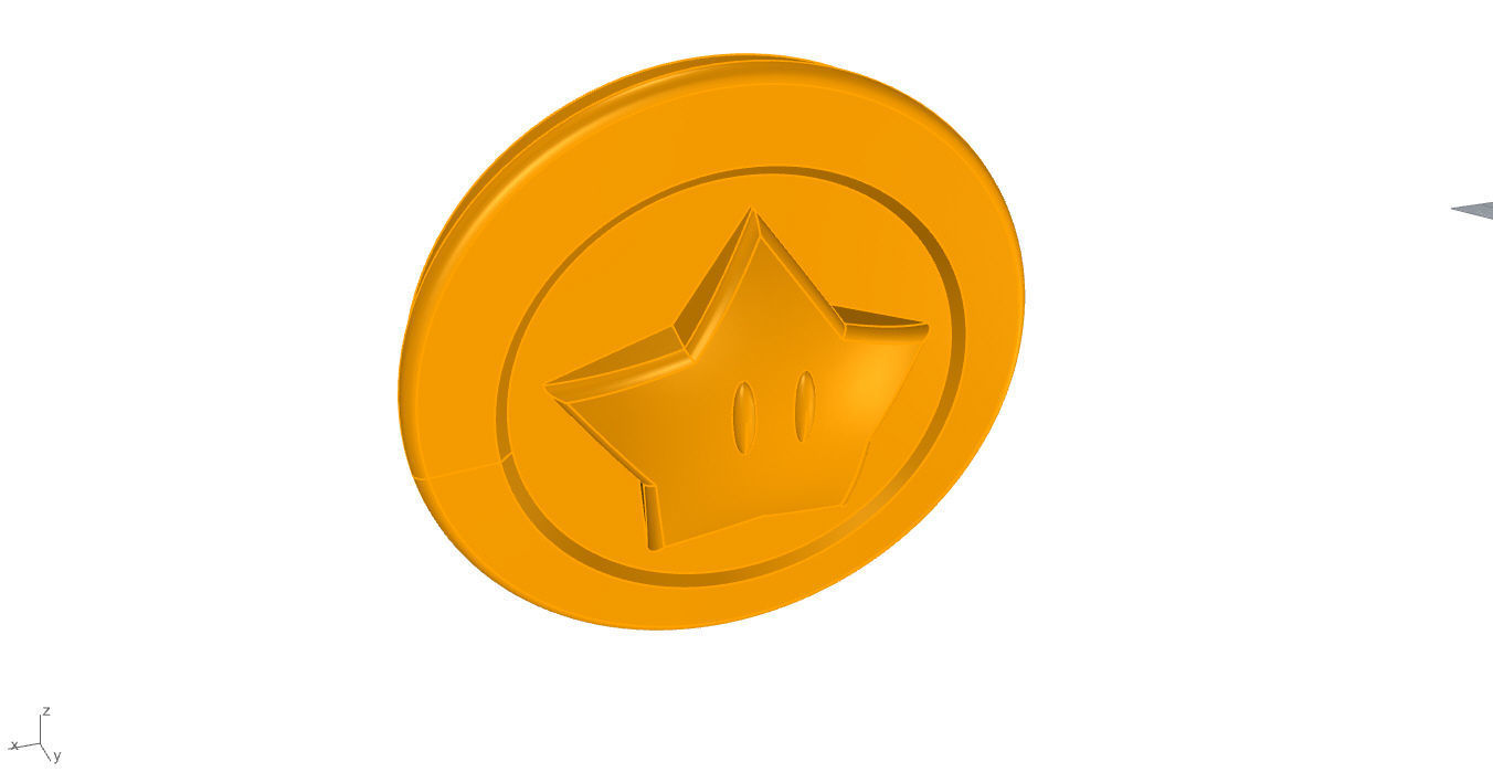 Super Mario Coin 3D 3D print model_50