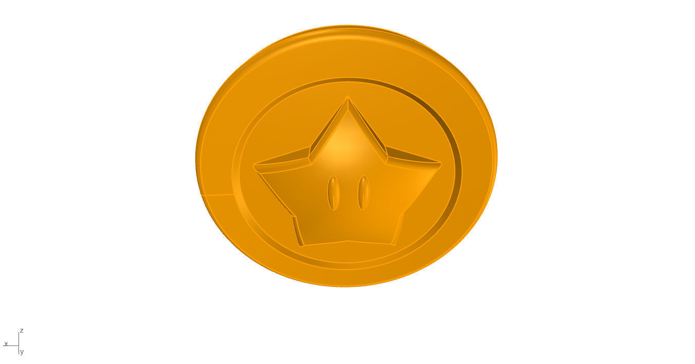 Super Mario Coin 3D 3D print model_51