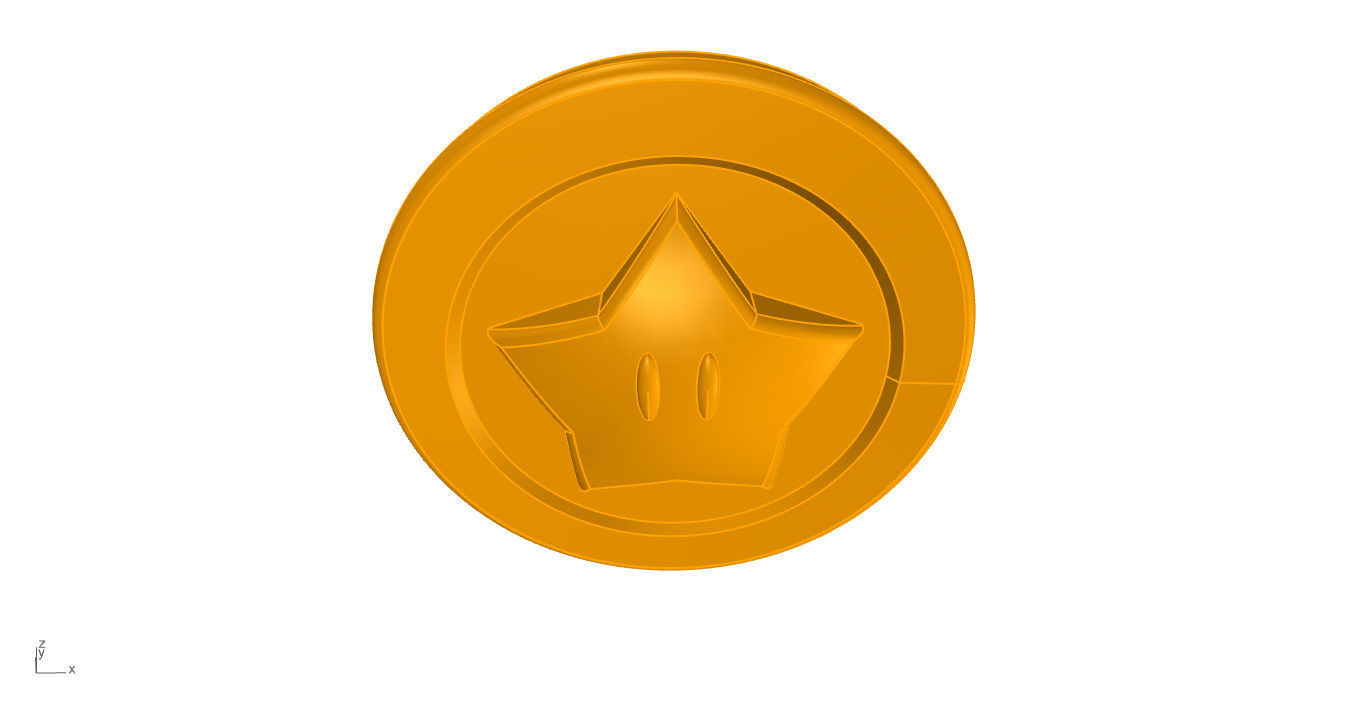 Super Mario Coin 3D 3D print model_61