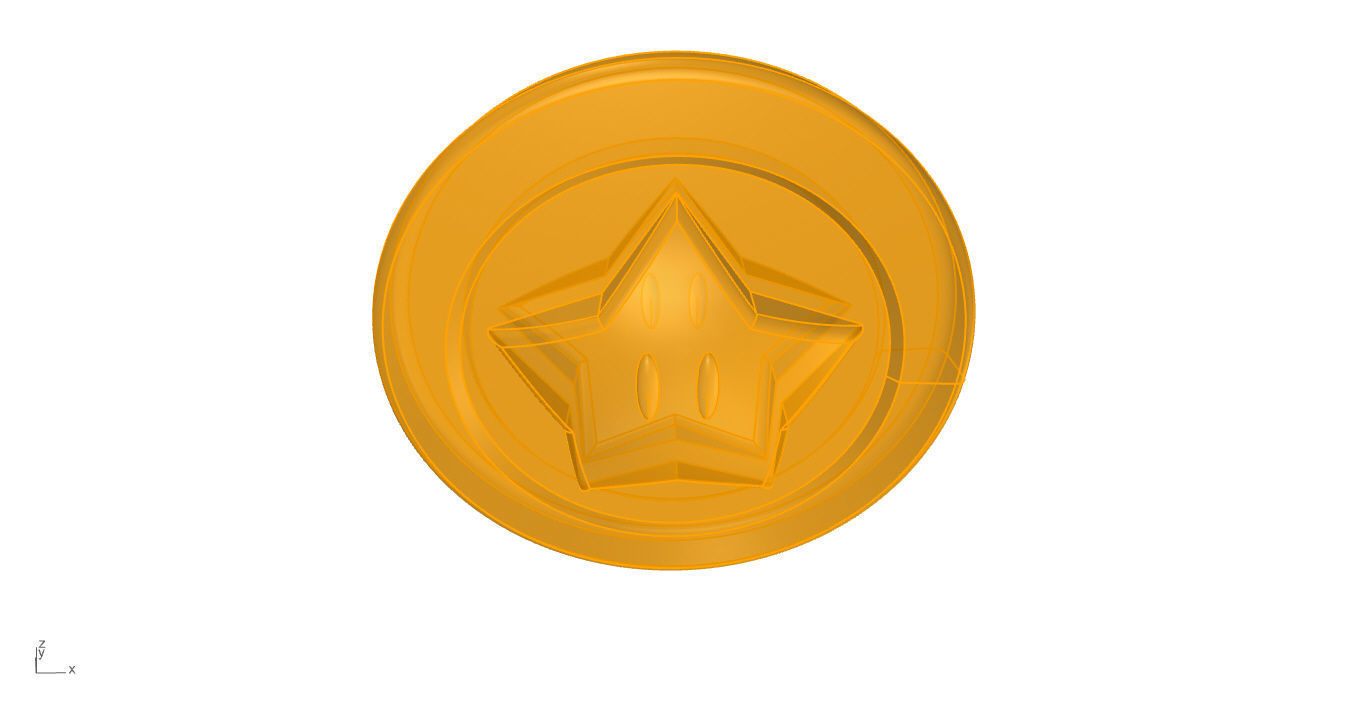 Super Mario Coin 3D 3D print model_81
