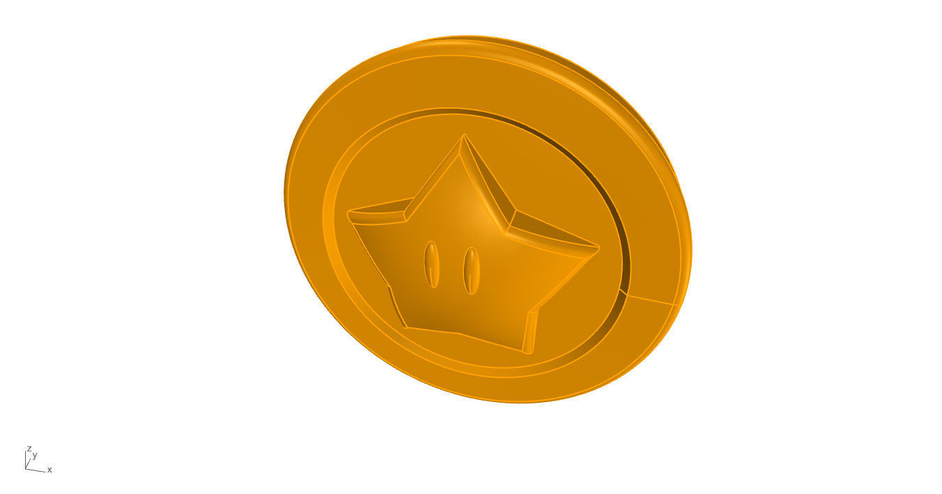 Super Mario Coin 3D 3D print model_42