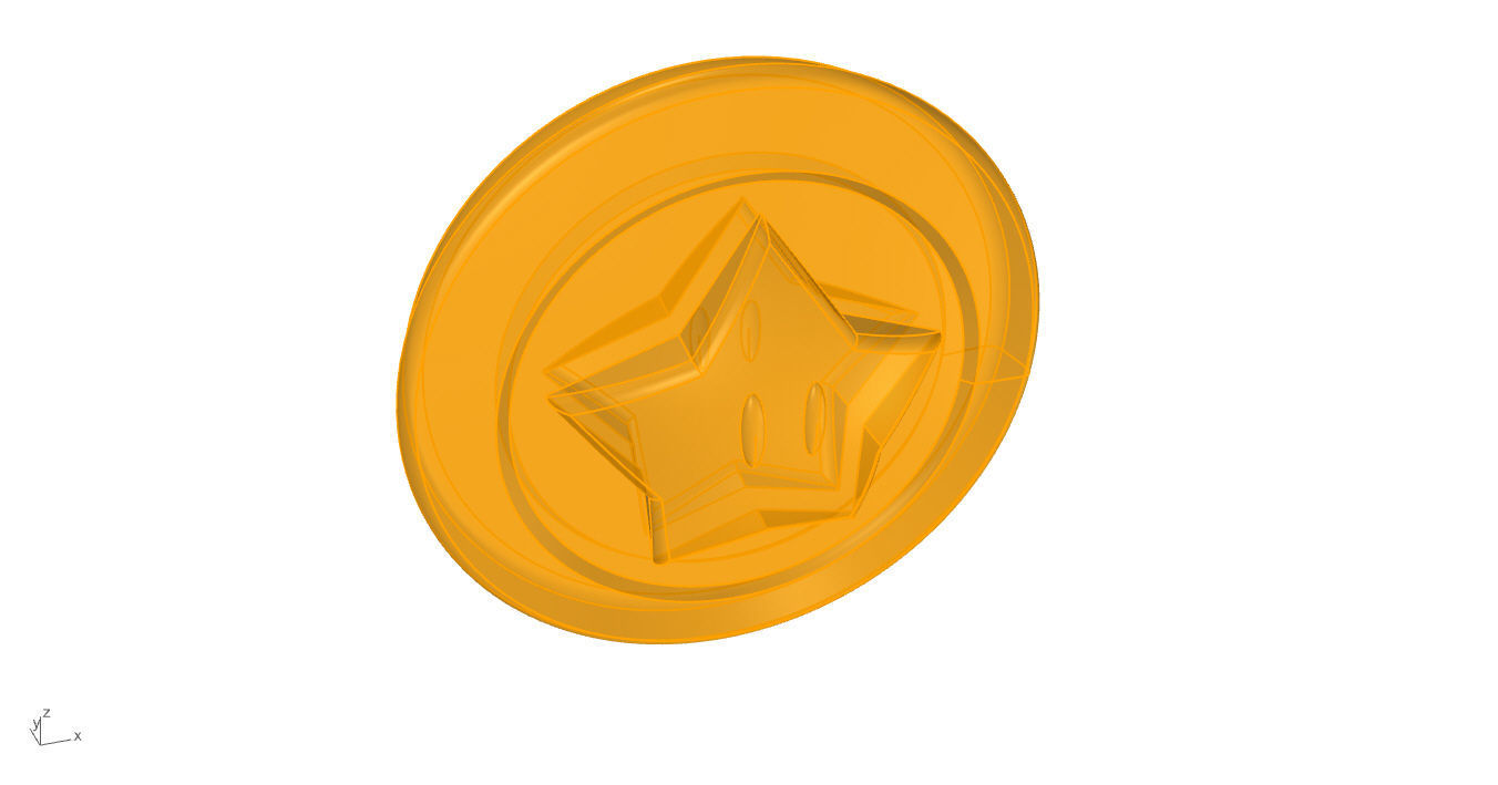 Super Mario Coin 3D 3D print model_80
