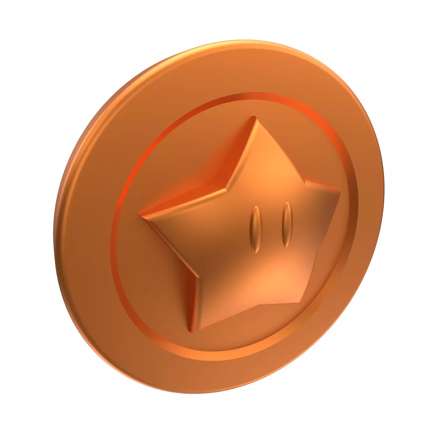 Super Mario Coin 3D 3D print model_0