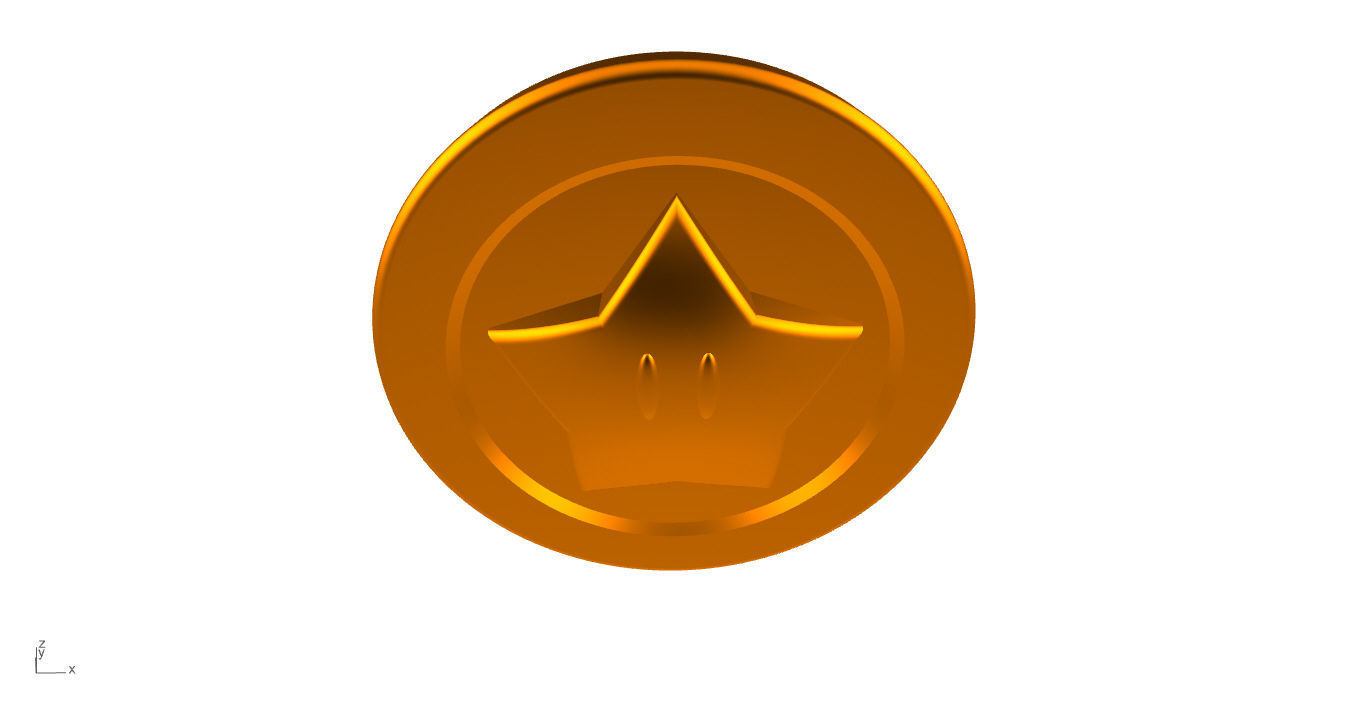 Super Mario Coin 3D 3D print model_41