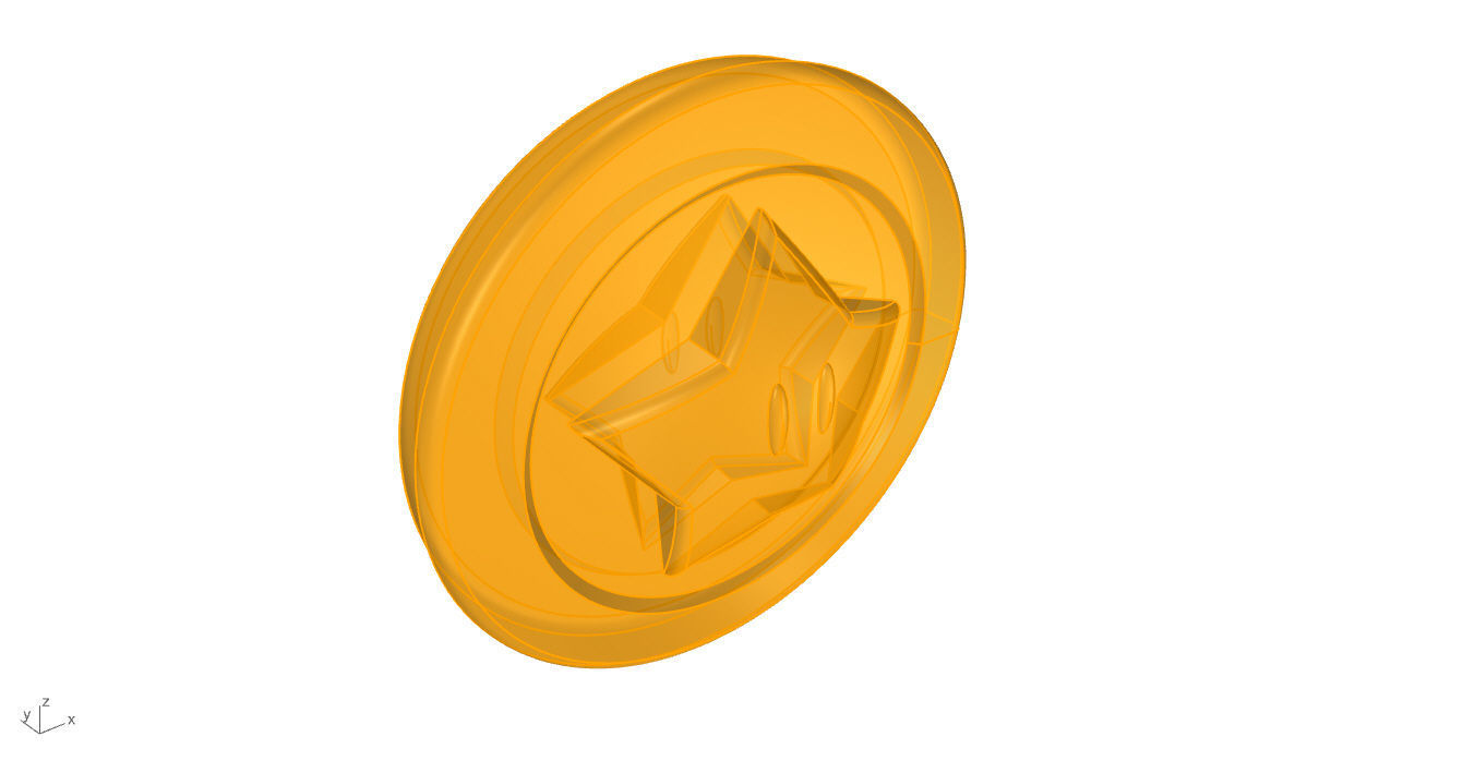 Super Mario Coin 3D 3D print model_79