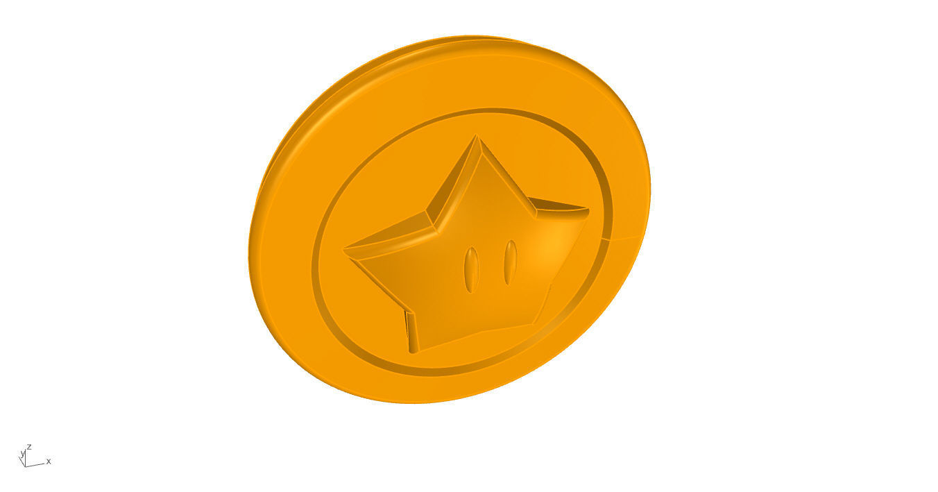 Super Mario Coin 3D 3D print model_60