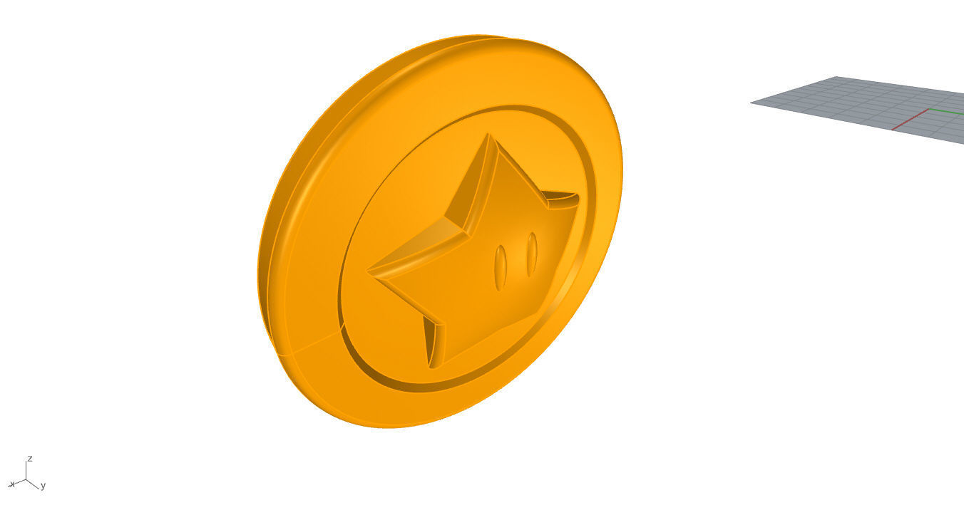 Super Mario Coin 3D 3D print model_49